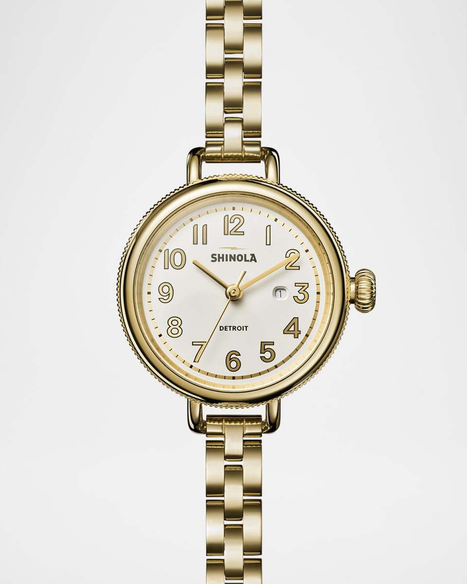 Birdy 34mm Polished Brass Bracelet Watch